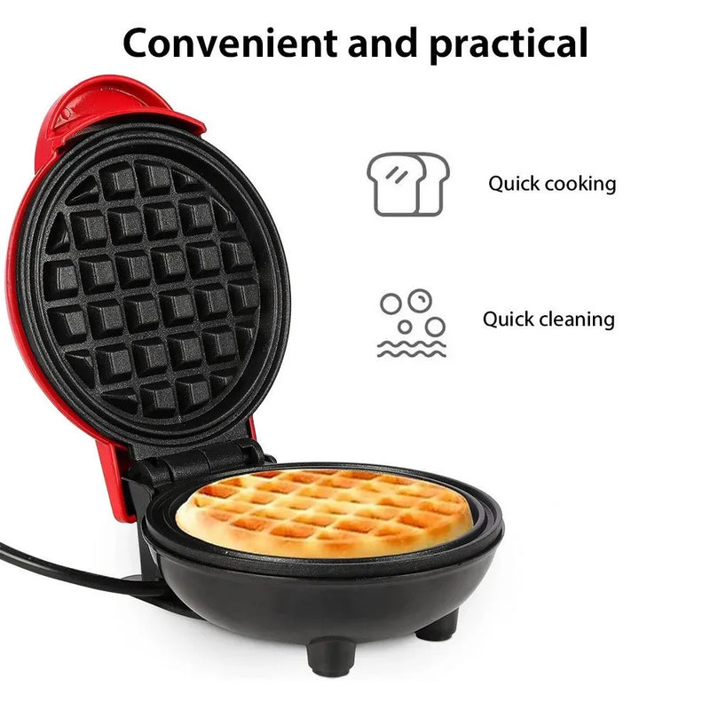 Máquina De Fazer Waffle Grill Panqueca Elétrica