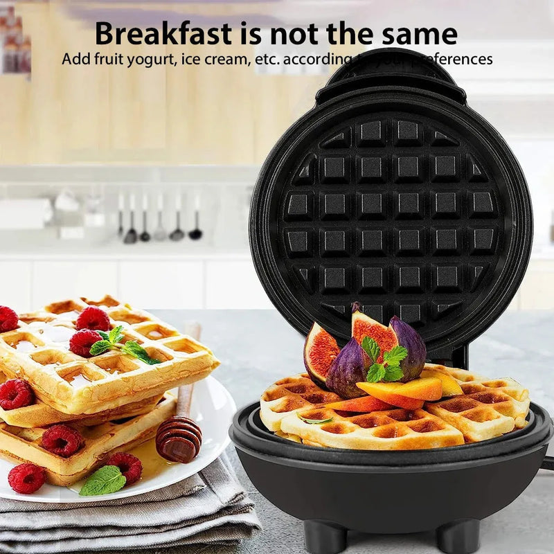 Máquina De Fazer Waffle Grill Panqueca Elétrica